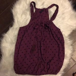 American Eagle plum Sleeveless blouse
